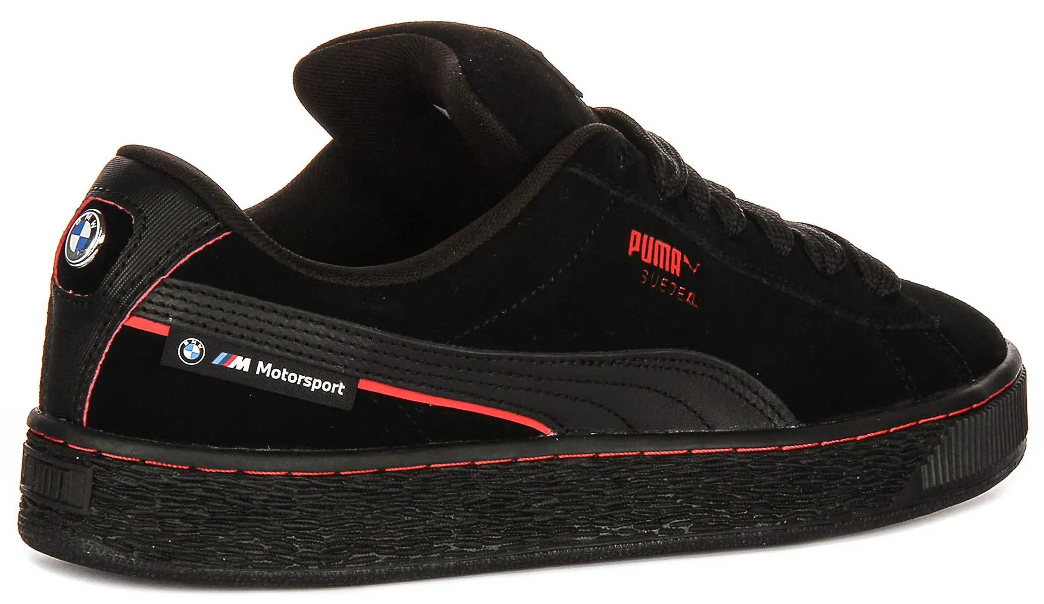 Puma X BMW Suede XL In Black Red