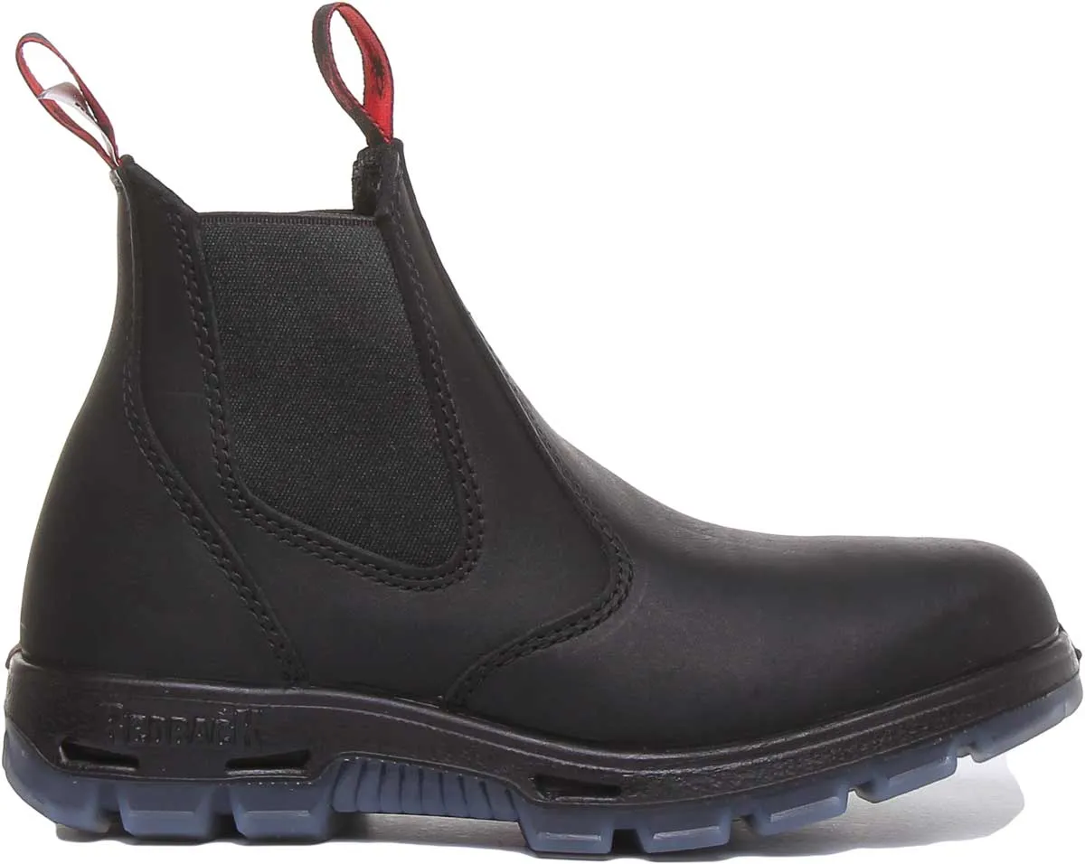 Red Back UBBK Chelsea Boots In Black