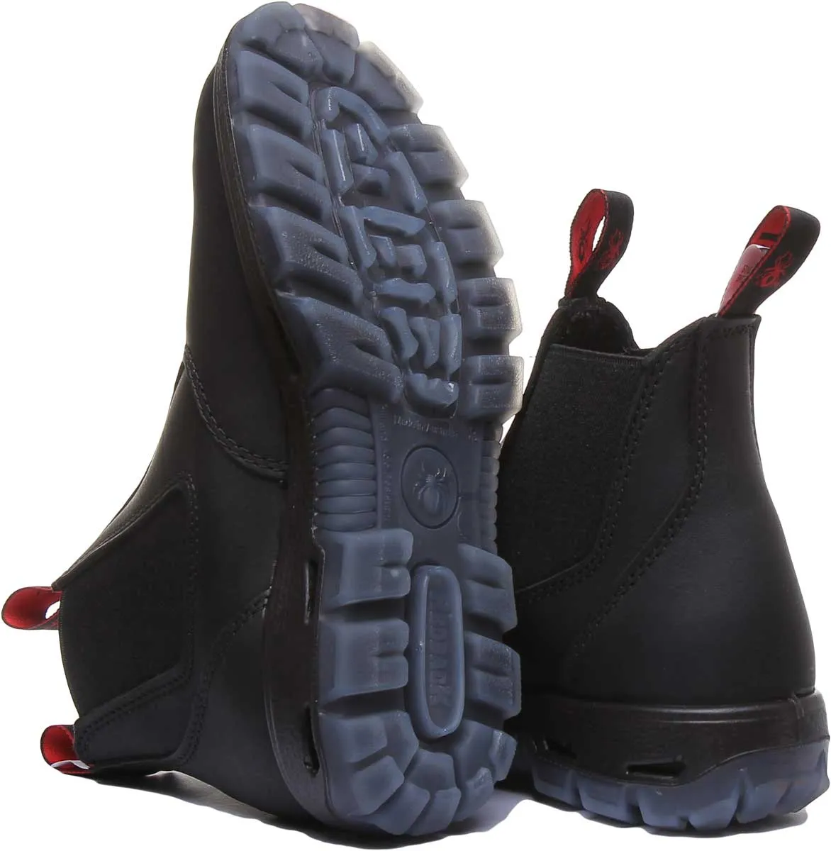 Red Back UBBK Chelsea Boots In Black