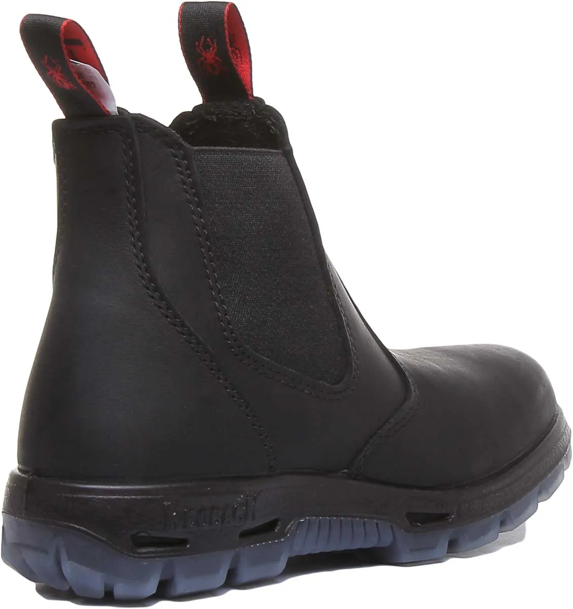 Red Back UBBK Chelsea Boots In Black