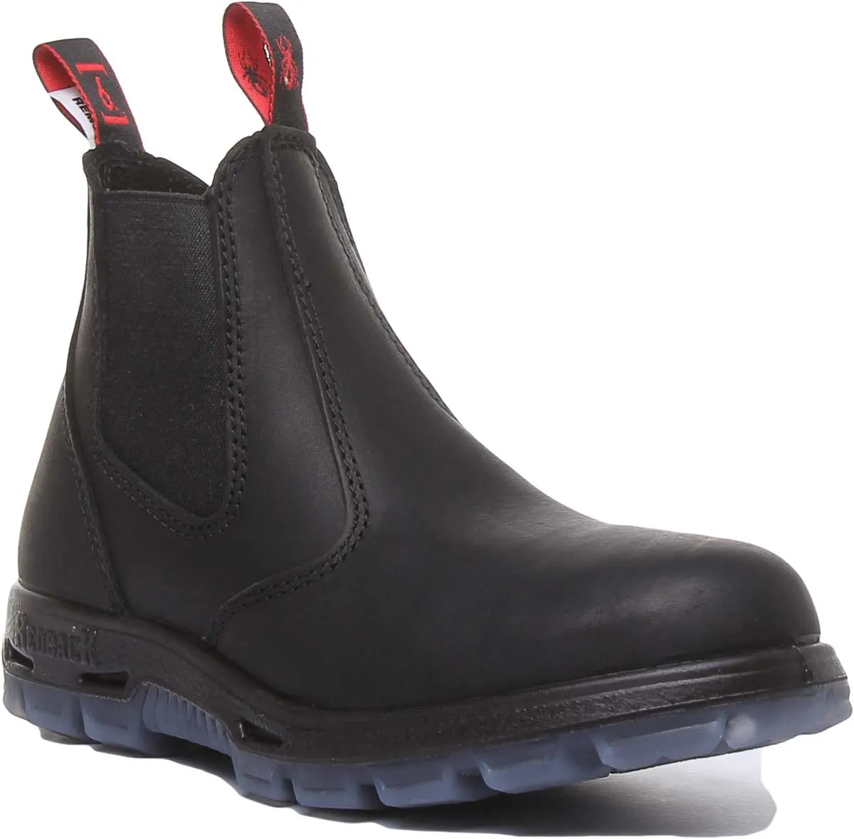 Red Back UBBK Chelsea Boots In Black