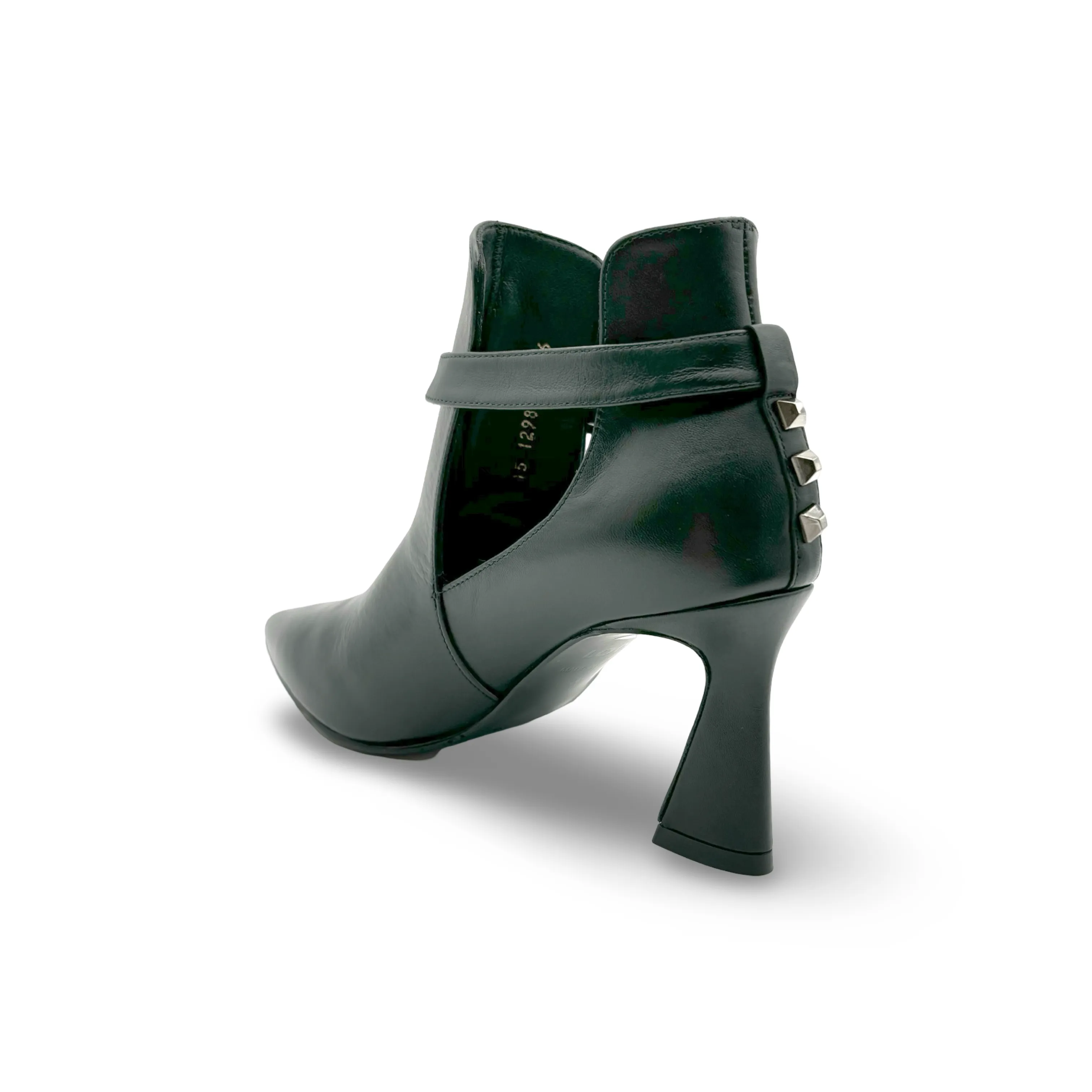 Rolumer Black Leather Bootie