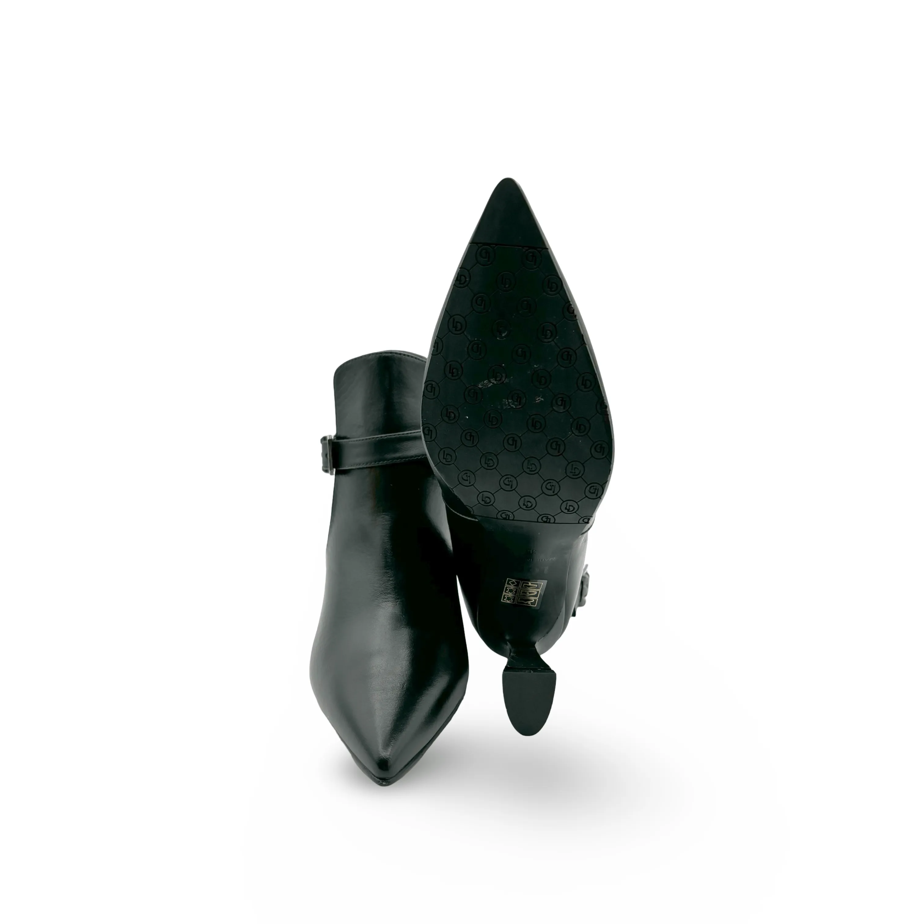 Rolumer Black Leather Bootie