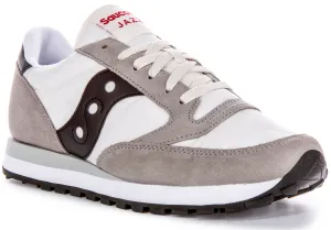 Saucony Jazz Original In White Grey For Men