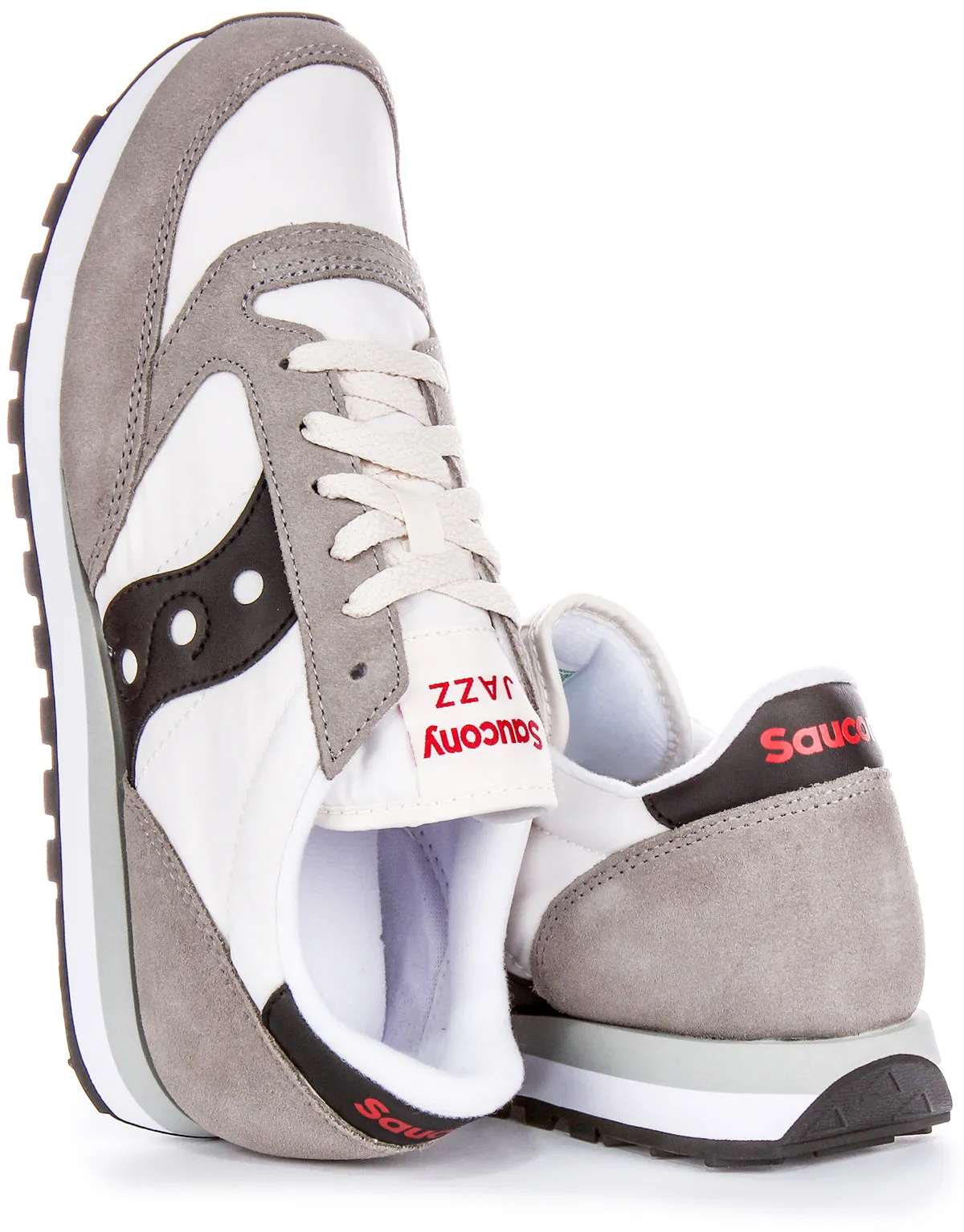 Saucony Jazz Original In White Grey For Men