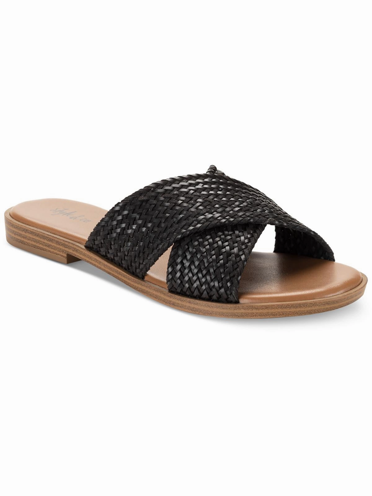 SHANNONNP Womens Round toe Crisscross straps Flat Shoes