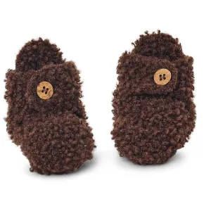 Smallstuff Brown Booties Boucl Merino Wool