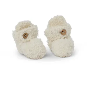 Smallstuff Off White Booties Boucl Merino Wool