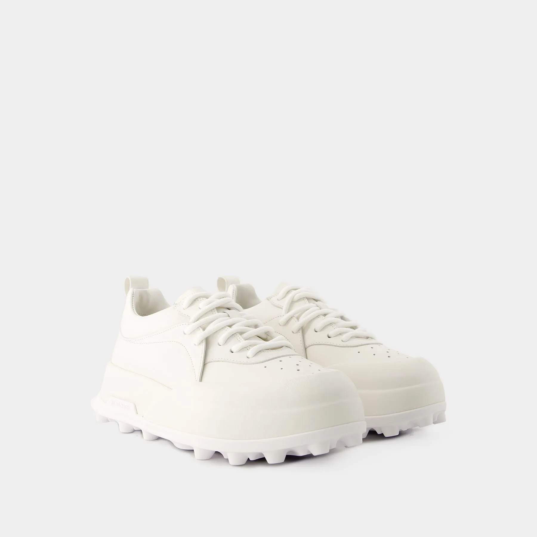 Sneakers - Jil Sander - Leather - Porcelain