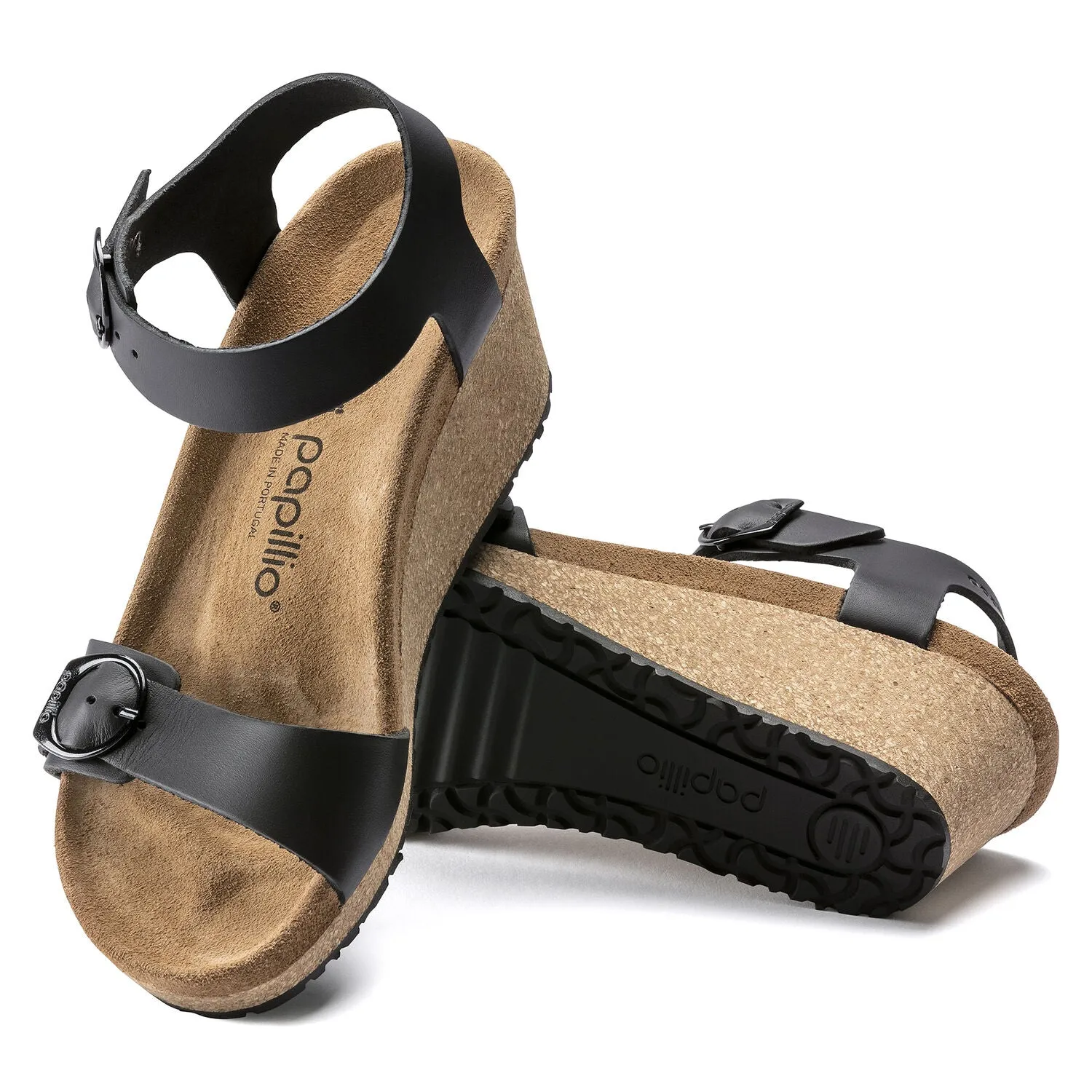 Soley - Black Leather with a ring Buckle||Soley avec boucle ronde - Cuir noir