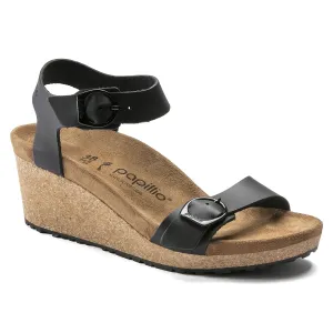 Soley - Black Leather with a ring Buckle||Soley avec boucle ronde - Cuir noir