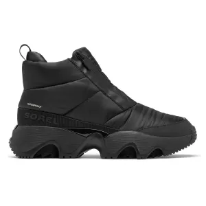 Sorel Women's Kinetic Impact Puffy Zip Black/Sea Salt Waterproof