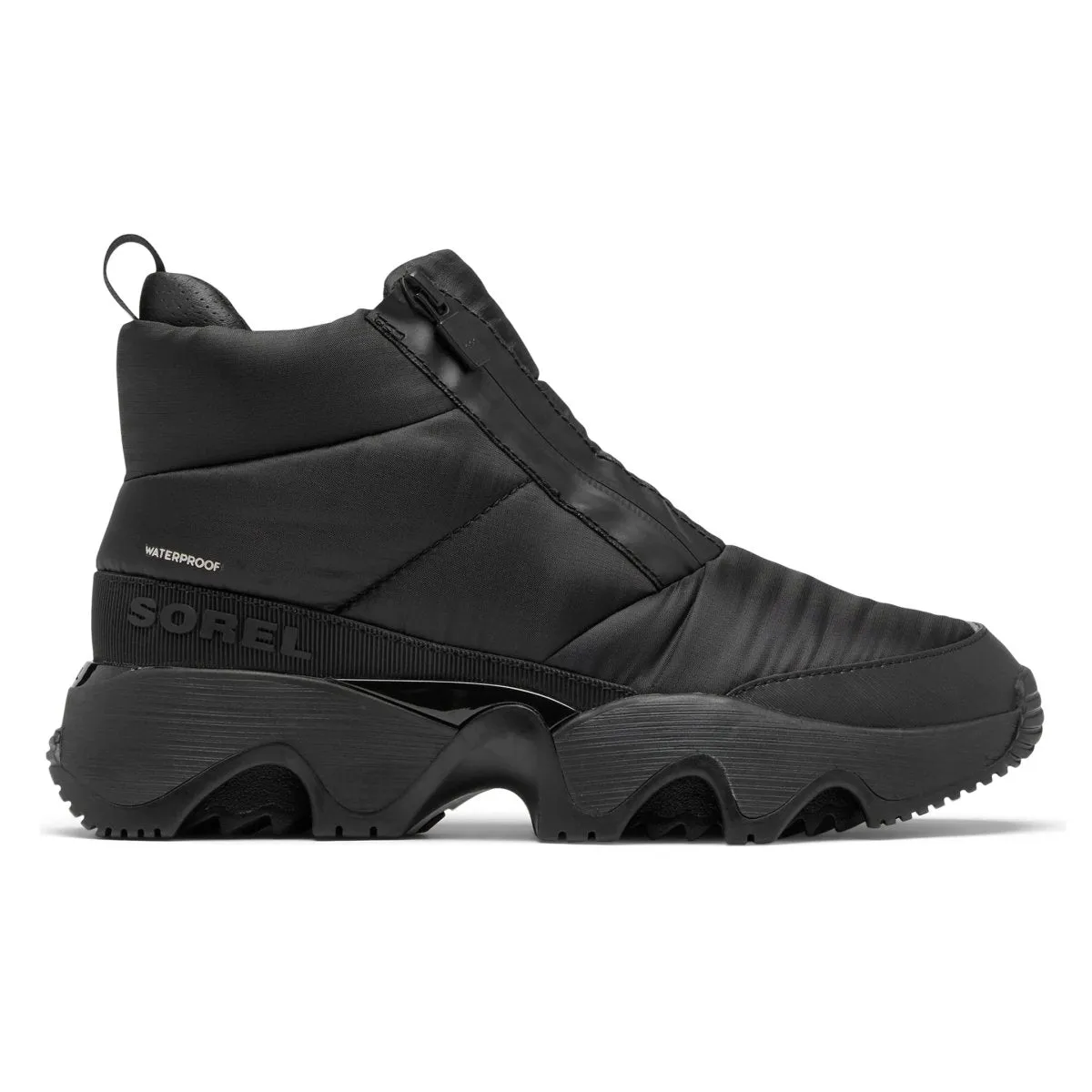 Sorel Women's Kinetic Impact Puffy Zip Black/Sea Salt Waterproof