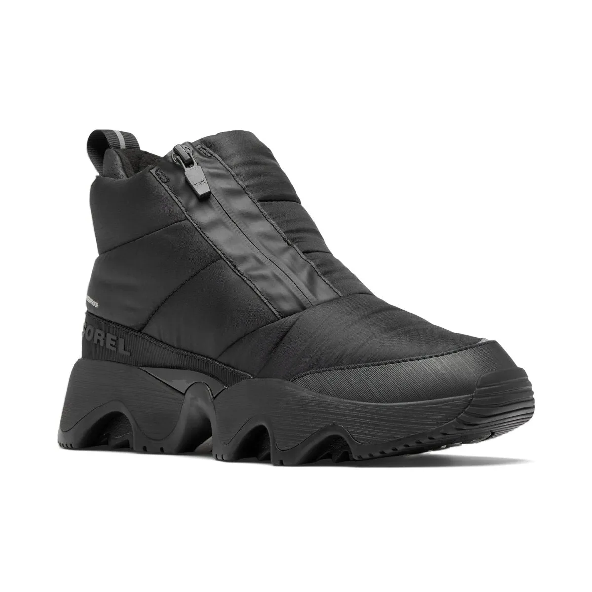 Sorel Women's Kinetic Impact Puffy Zip Black/Sea Salt Waterproof