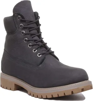 Timberland 6 Inch Waterproof Boots In Dark Grey For Men