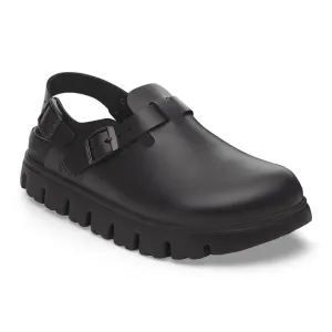 Tokio Chunky Exquisite - Black Leather||Tokio grosse semelle raffine - Cuir noir