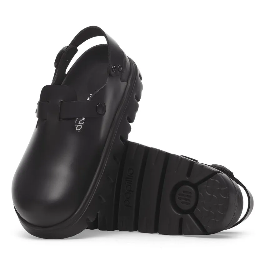 Tokio Chunky Exquisite - Black Leather||Tokio grosse semelle raffine - Cuir noir