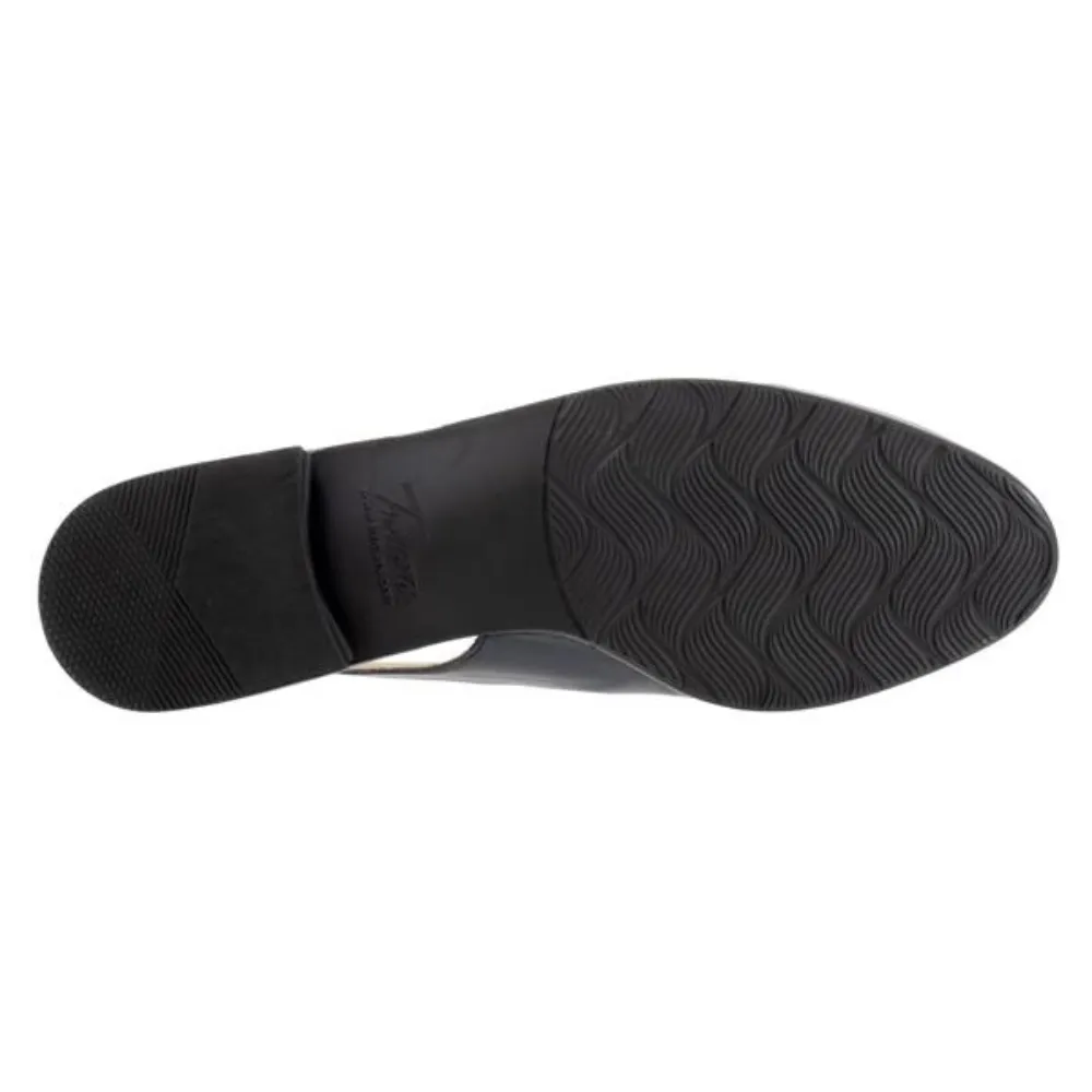Trotters Lillie Navy/Tan Leather Mule (Women's)