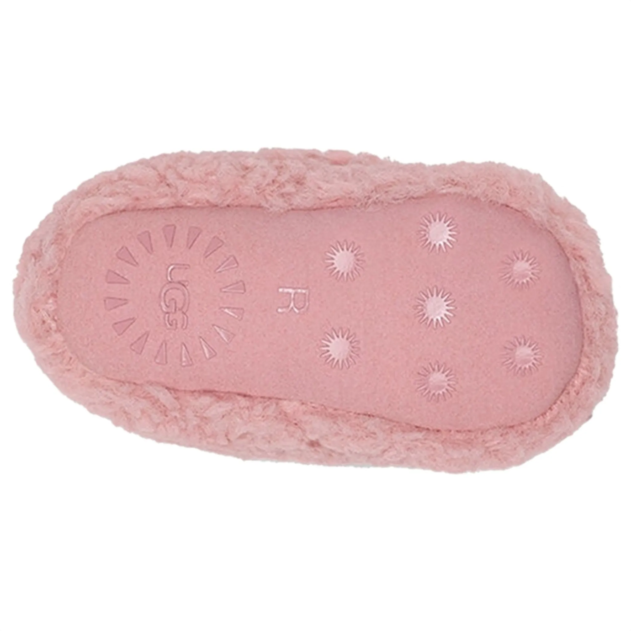 UGG Kids Bixbee Shell Curly Faux Fur Slippers