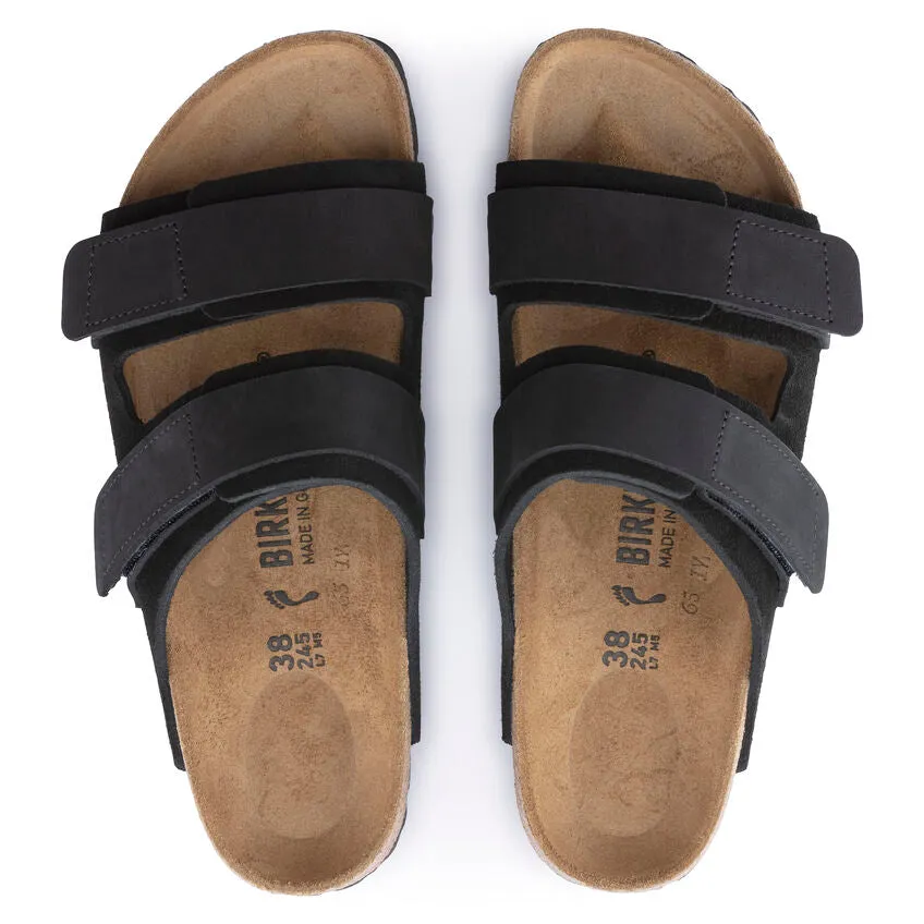 Uji Men - Black Suede Nubuck||Uji pour hommes - Sude nubuck noir