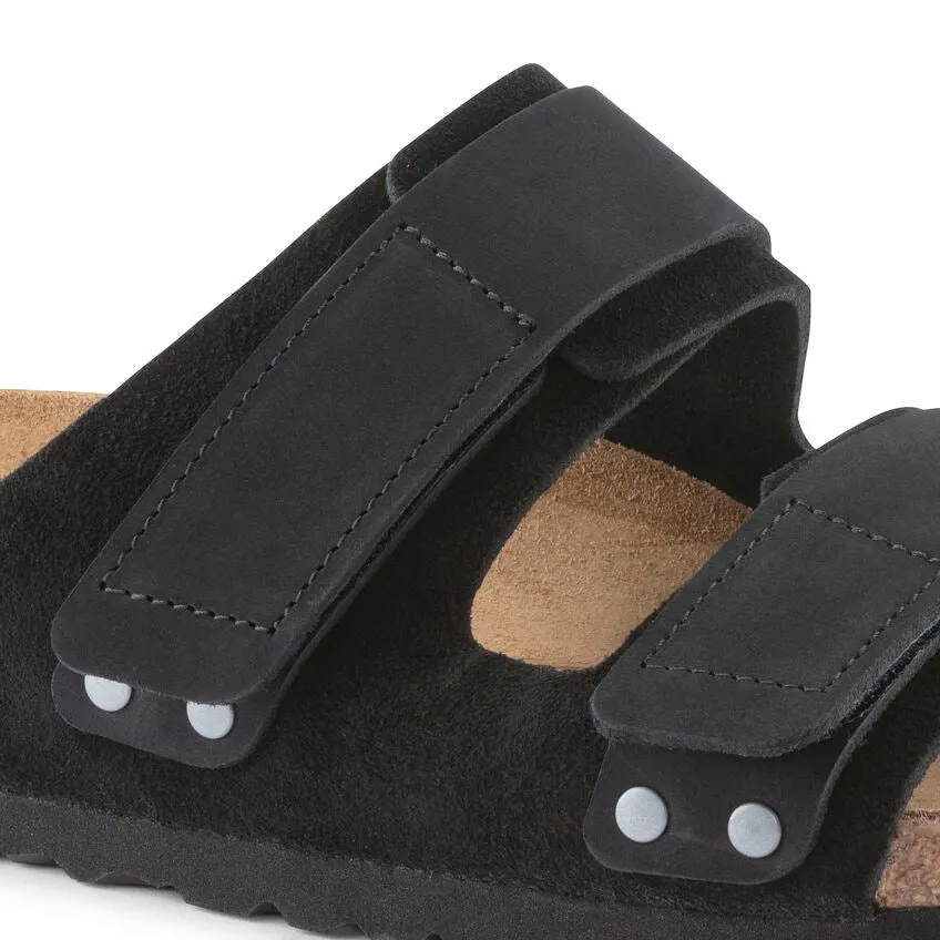 Uji Men - Black Suede Nubuck||Uji pour hommes - Sude nubuck noir