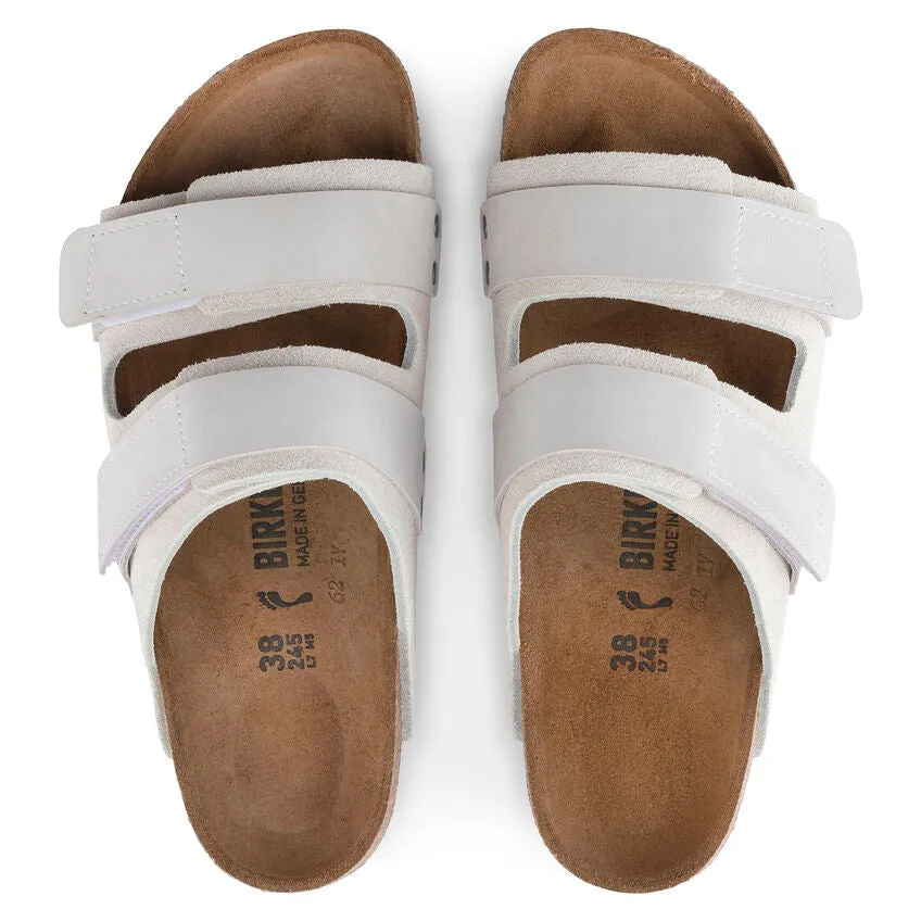 Uji Women - Antique White Suede Nubuck||Uji pour femmes - Sude nubuck blanc antique