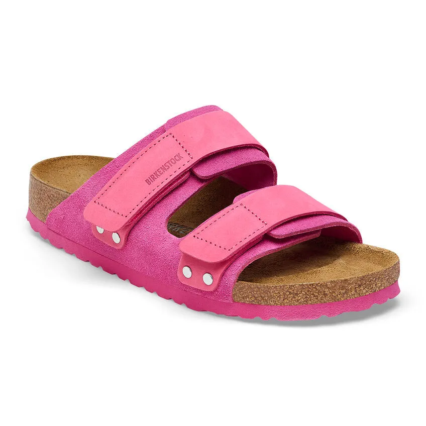 Uji Women - Fushia Tulip Suede Nubuck||Uji pour femmes - Sude nubuck fuchsia tulipe