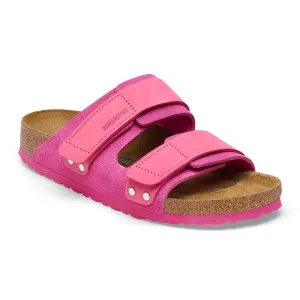 Uji Women - Fushia Tulip Suede Nubuck||Uji pour femmes - Sude nubuck fuchsia tulipe