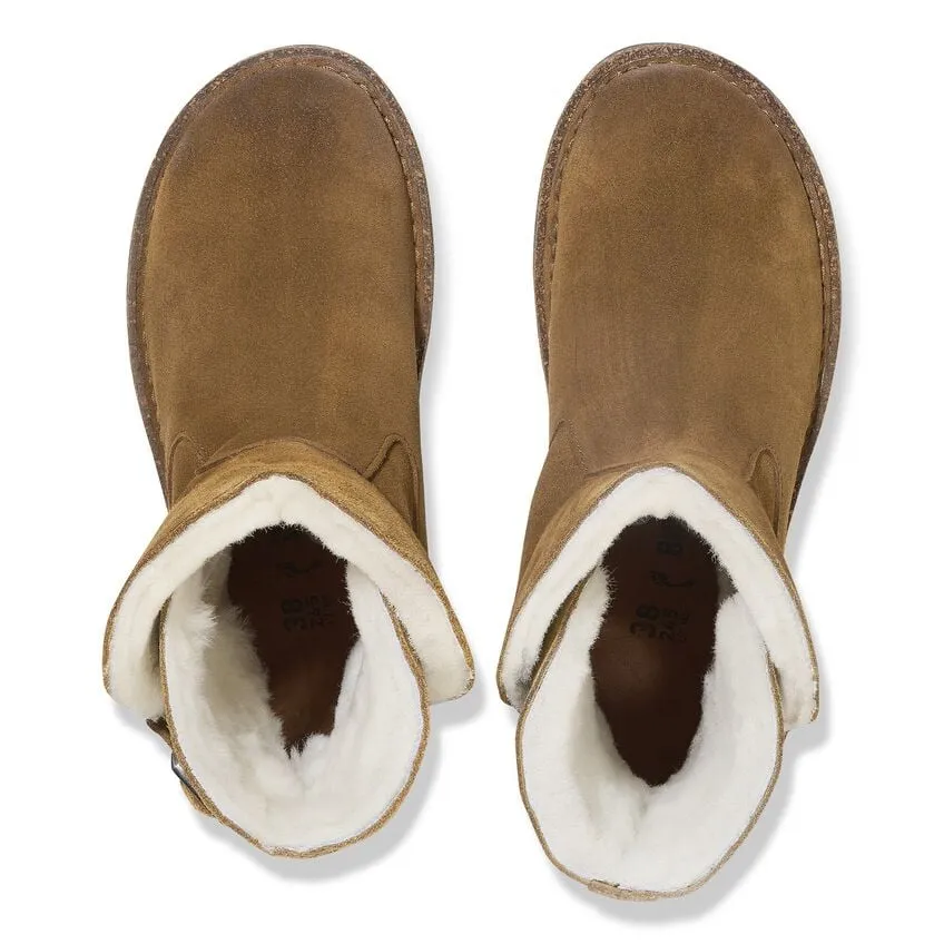 Uppsala - Dark Tea Suede Shearling||Uppsala - Sude fourrure th fonc