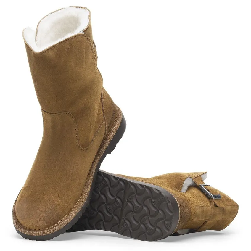 Uppsala - Dark Tea Suede Shearling||Uppsala - Sude fourrure th fonc