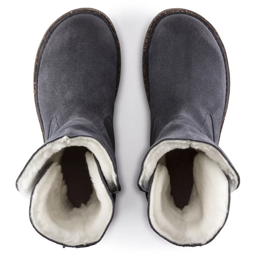 Uppsala - Graphite Suede Shearling||Uppsala - Sude fourrure graphite