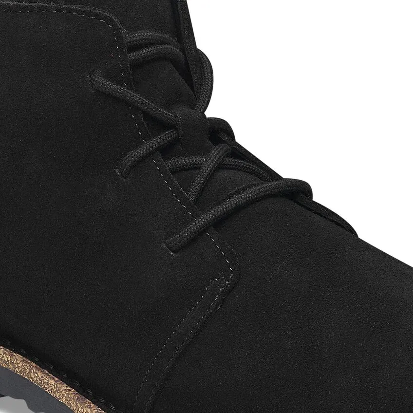 Uppsala Mid Women - Black Suede Shearling||Uppsala Mid pour femmes - Sude fourrure noir