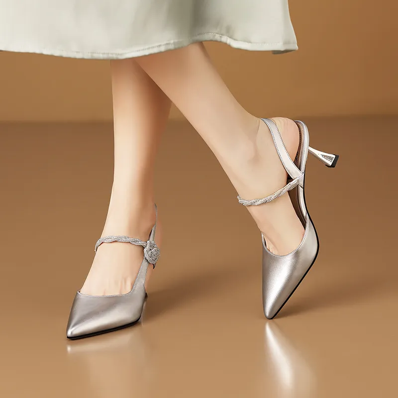 USS Shoes Lian Women's Stilettos Pointed Toe Thin High Heels Pumps