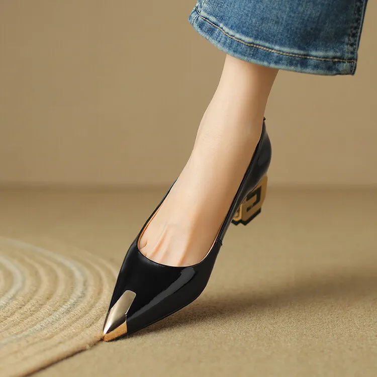 USS Shoes Rafaela Women's Classic Dress Sculpted Heel Pumps