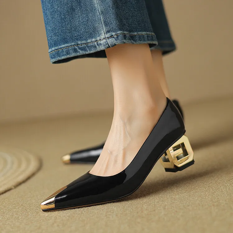 USS Shoes Rafaela Women's Classic Dress Sculpted Heel Pumps