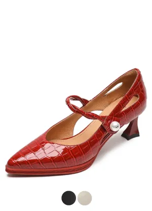 USS Shoes Sharol Women's Pointed Toe Leather Pumps