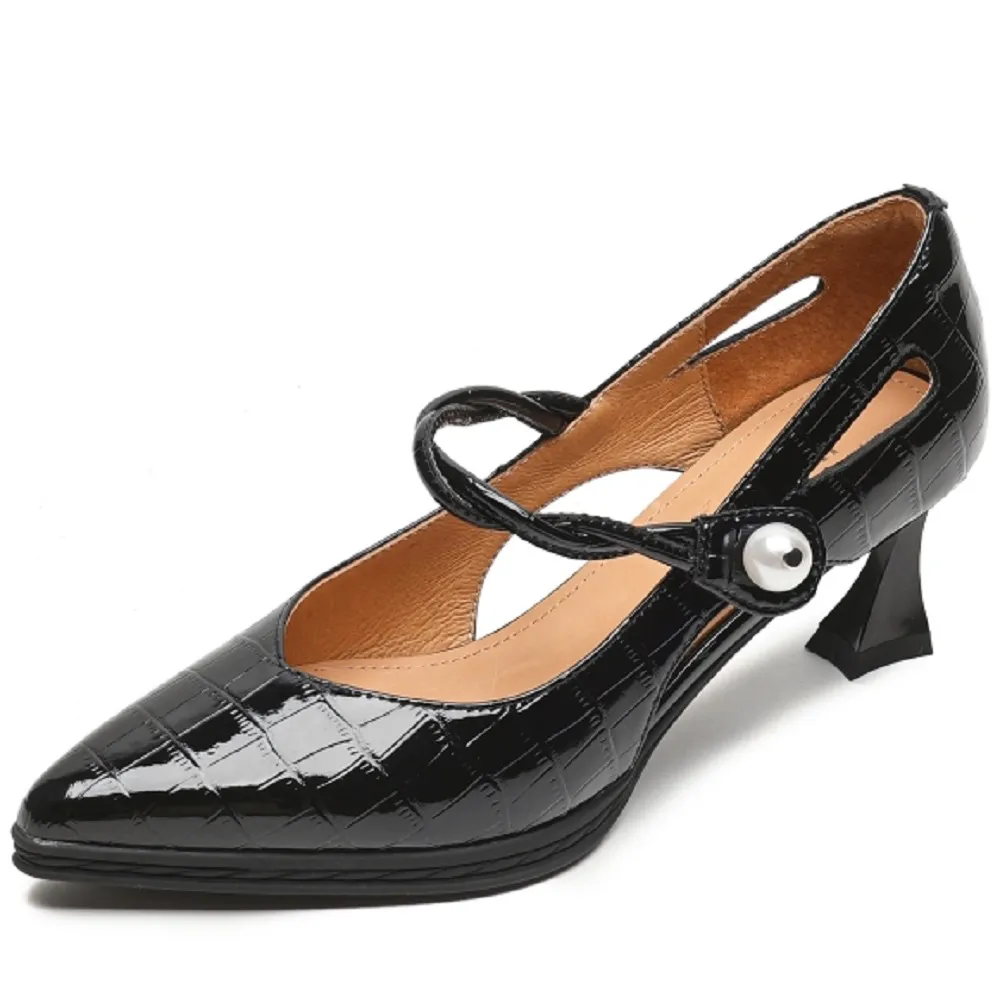 USS Shoes Sharol Women's Pointed Toe Leather Pumps