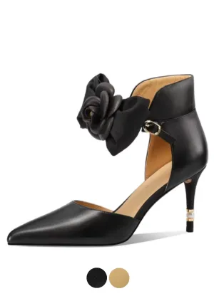 USS Shoes Zaira Women's Butterfly Bow Stiletto High Heels Pumps