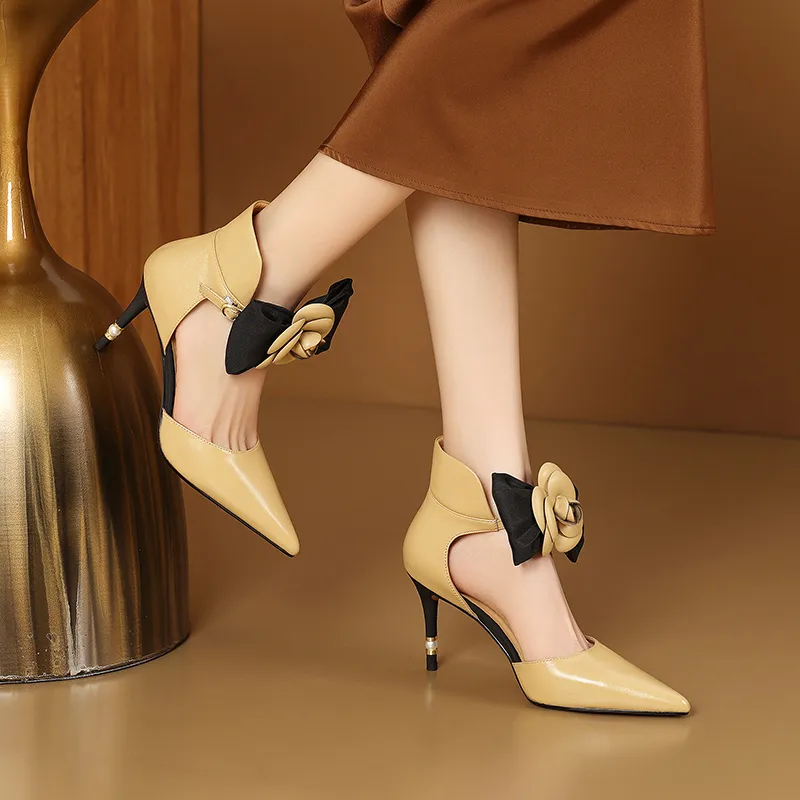 USS Shoes Zaira Women's Butterfly Bow Stiletto High Heels Pumps
