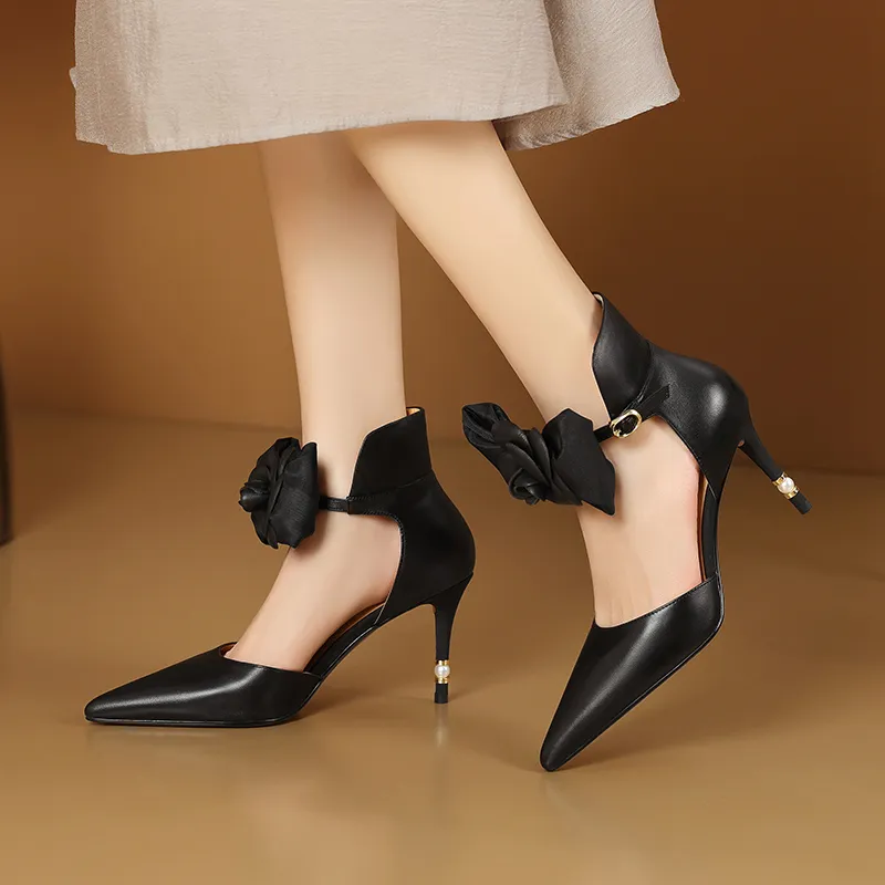 USS Shoes Zaira Women's Butterfly Bow Stiletto High Heels Pumps