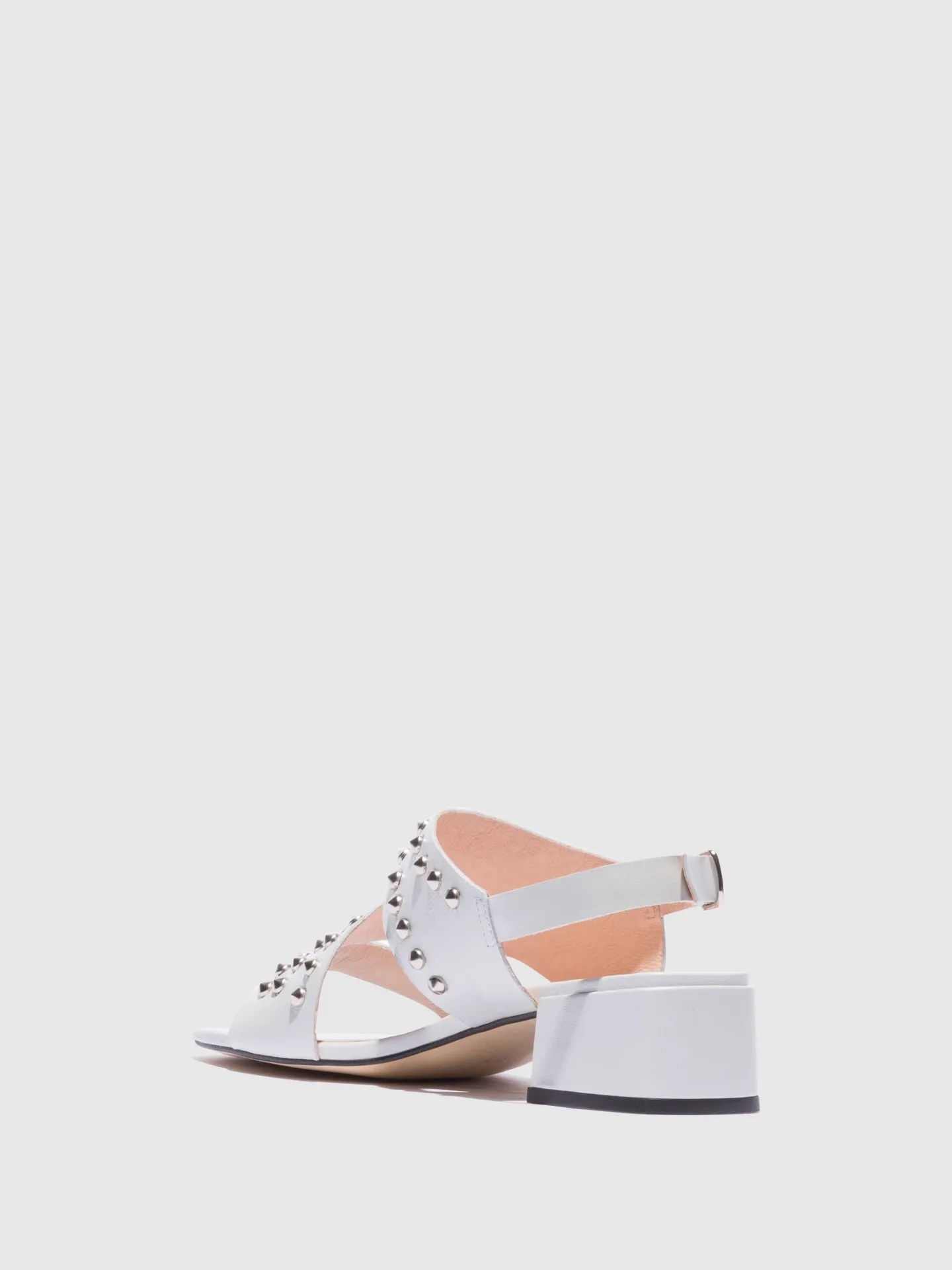 White Appliqus Sandals