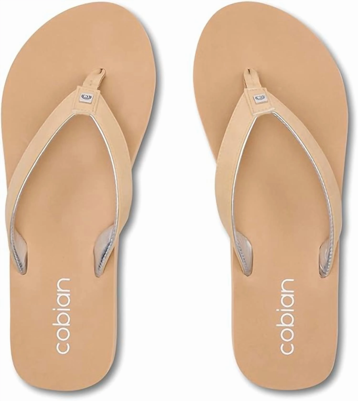 Women's Skinny Bounce Flip-Flops In Tan