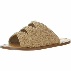 Womens Woven Man Made Slide Sandals