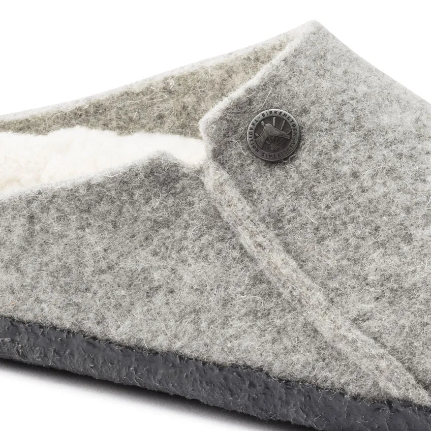 Zermatt Men - Light Grey Wool Felt Shearling||Zermatt pour hommes - Feutre de laine et fourrure gris ple