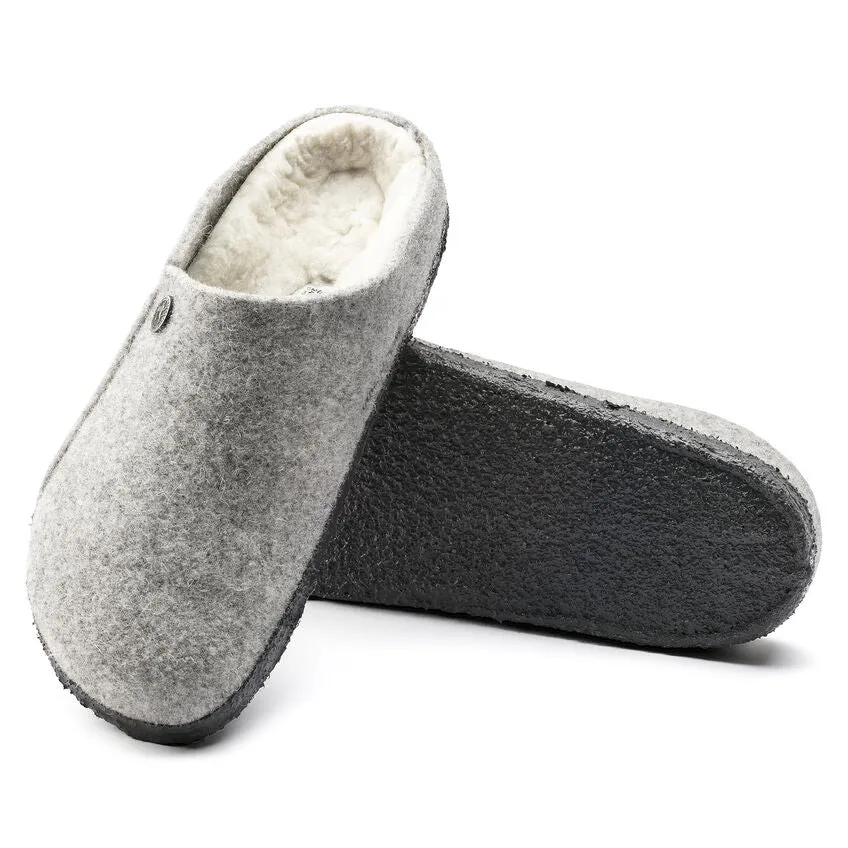 Zermatt Men - Light Grey Wool Felt Shearling||Zermatt pour hommes - Feutre de laine et fourrure gris ple