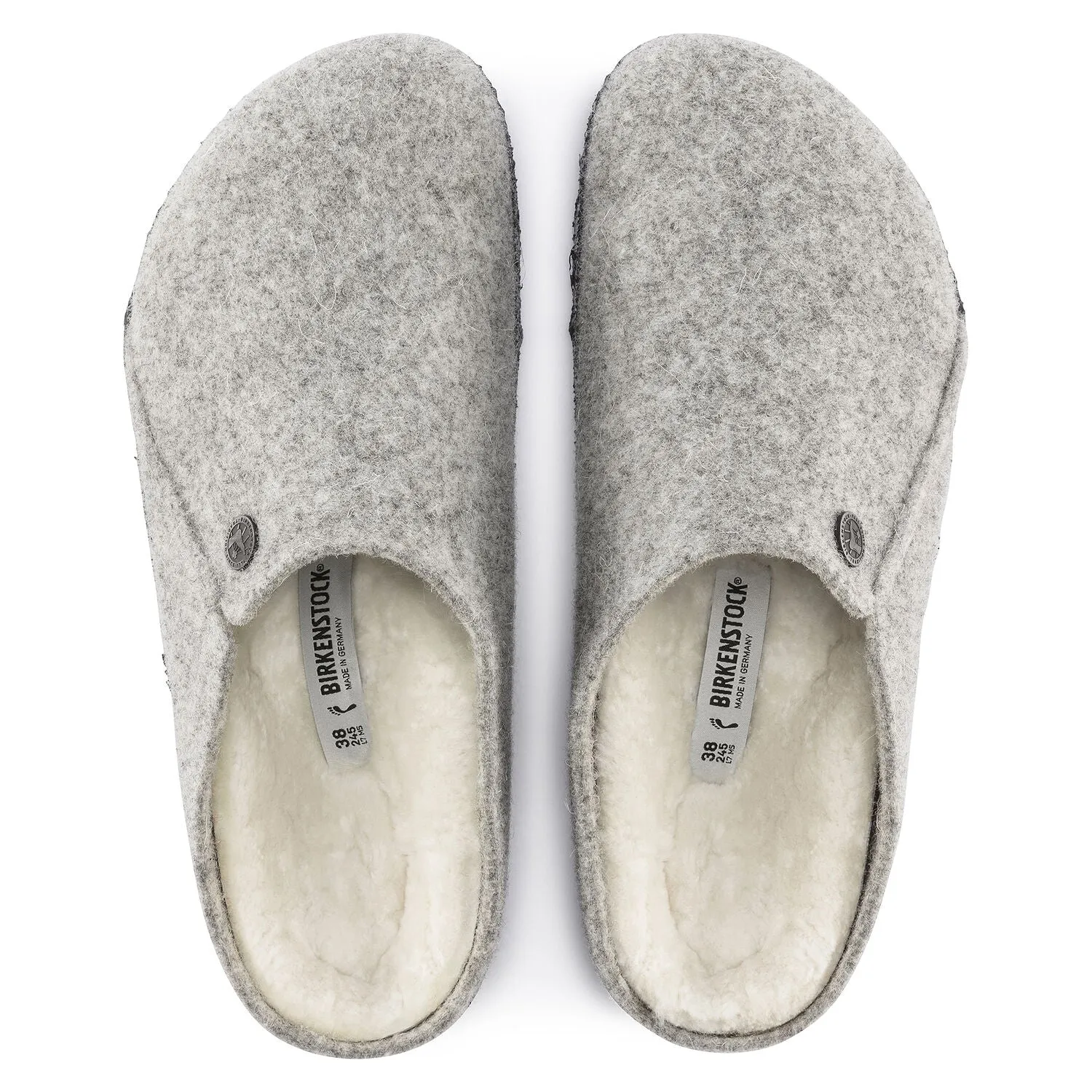 Zermatt Women - Light Grey Wool Felt Shearling||Zermatt pour femmes - Fourrure et feutre de laine gris ple
