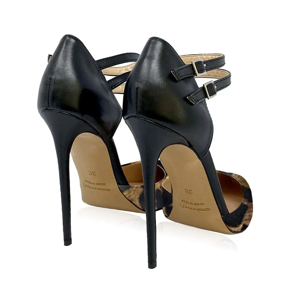 ZOE LEATHER ANIMALIER / BLACK